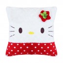 Bantal Kotak Polkadot Hello Kitty Merah