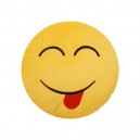 Bantal emotion orange S tounge out